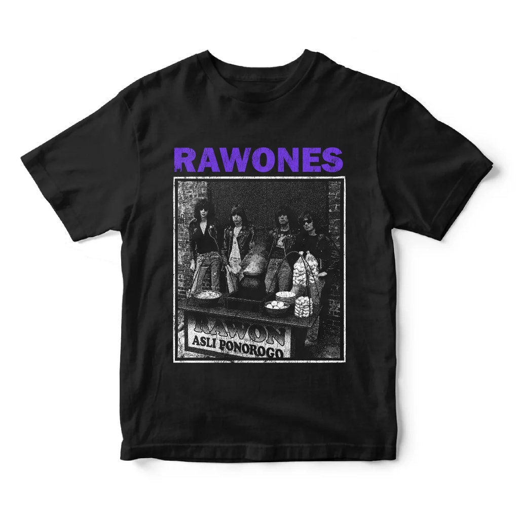 6999 Kaos band oversize 20s plesetan Ramones - Rawones