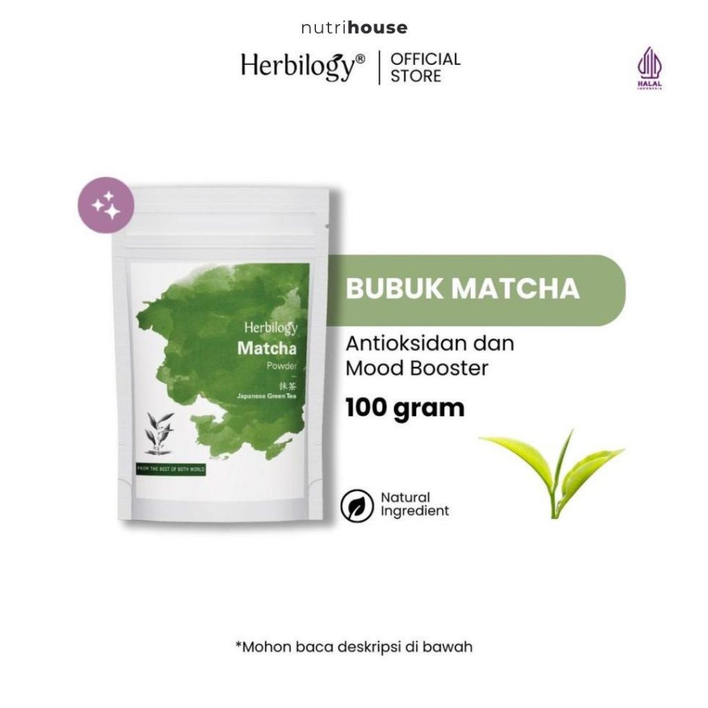 

Herbilogy Matcha Powder 100gr Pure Matcha Powder Bubuk Matcha Murni Premium Grade