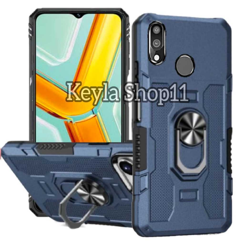 Casing HP Untuk Vivo Y91/Y95/Y93 Case Hit Eye Ring Hardcase Robot 360 Degree Rotasi