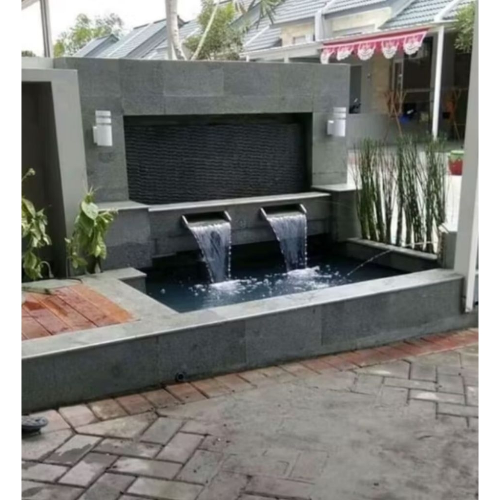 Kolam ikan koi minimalis batu alam andesit bergaransi/kolam ikan murah
