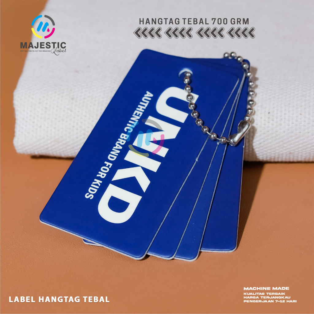 

( 500 LUSIN / 6.000 pcs ) CETAK CUSTOM HANGTAG TEBAL/HANGTAG/HAN TAG DISTRO/ cap baju custom