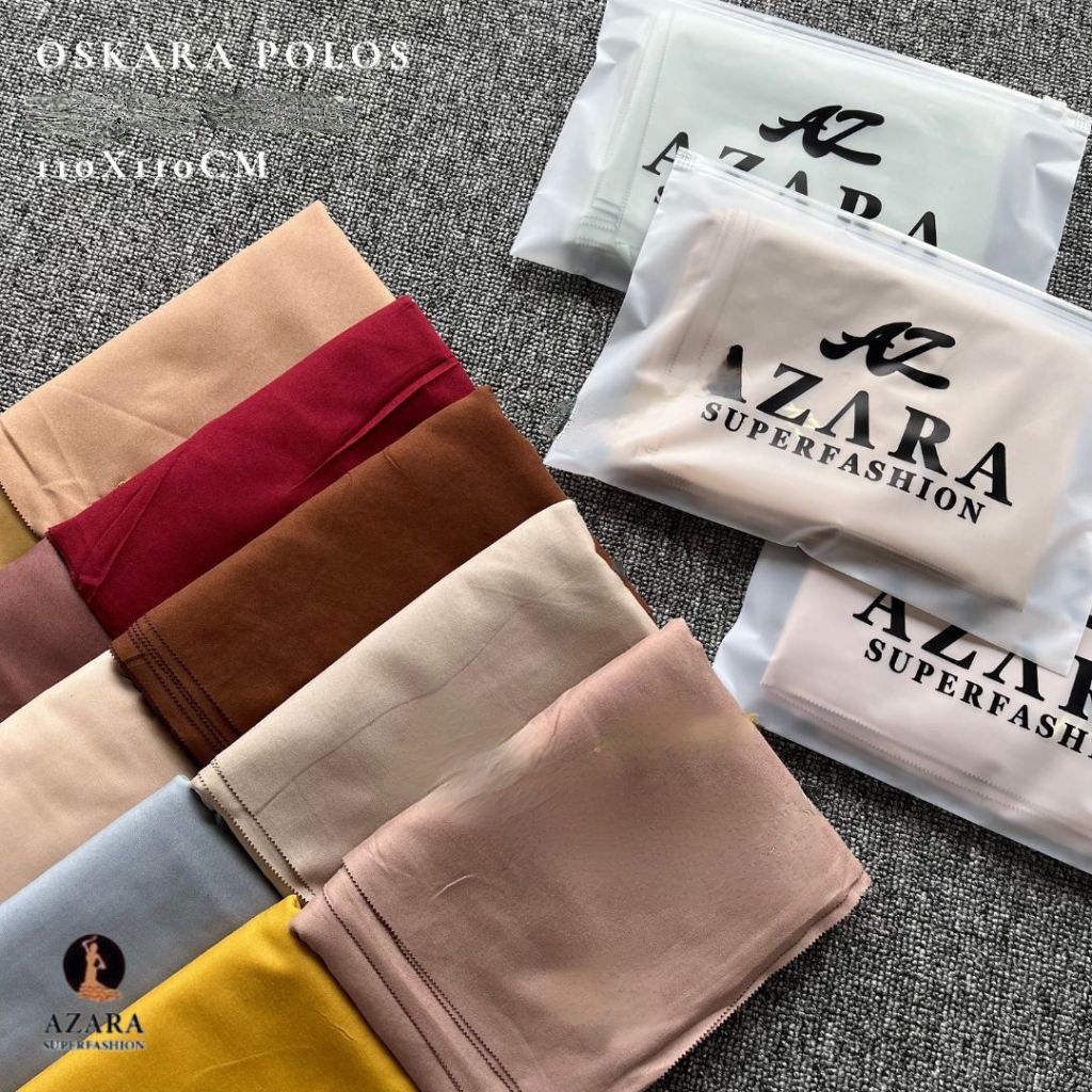 Hijab Azara Scarf Oskara Laser Cut / Jilbab Segi Empat Oscara Voal Miracle