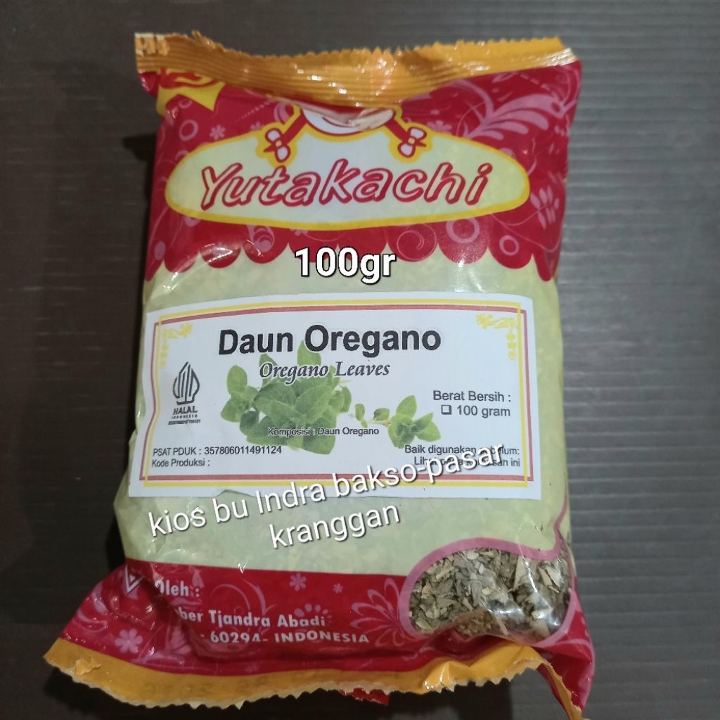 

yutakachi daun oregano leaves 100 gr turky dried flakes kering rempah herbs