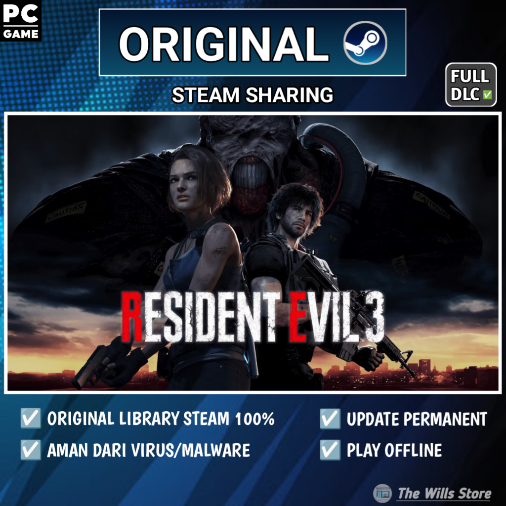 Resident Evil 3 Remake Full DLC / RE 3 Remake - GAME PC SHARING ORIGINAL