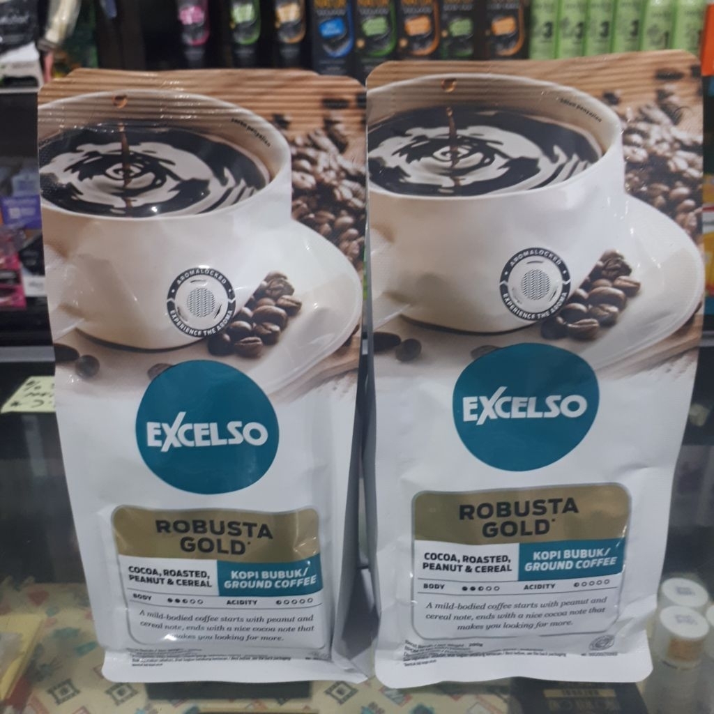 

Kopi EXCELSO ROBUSTA GOLD Kopi Bubuk 200g
