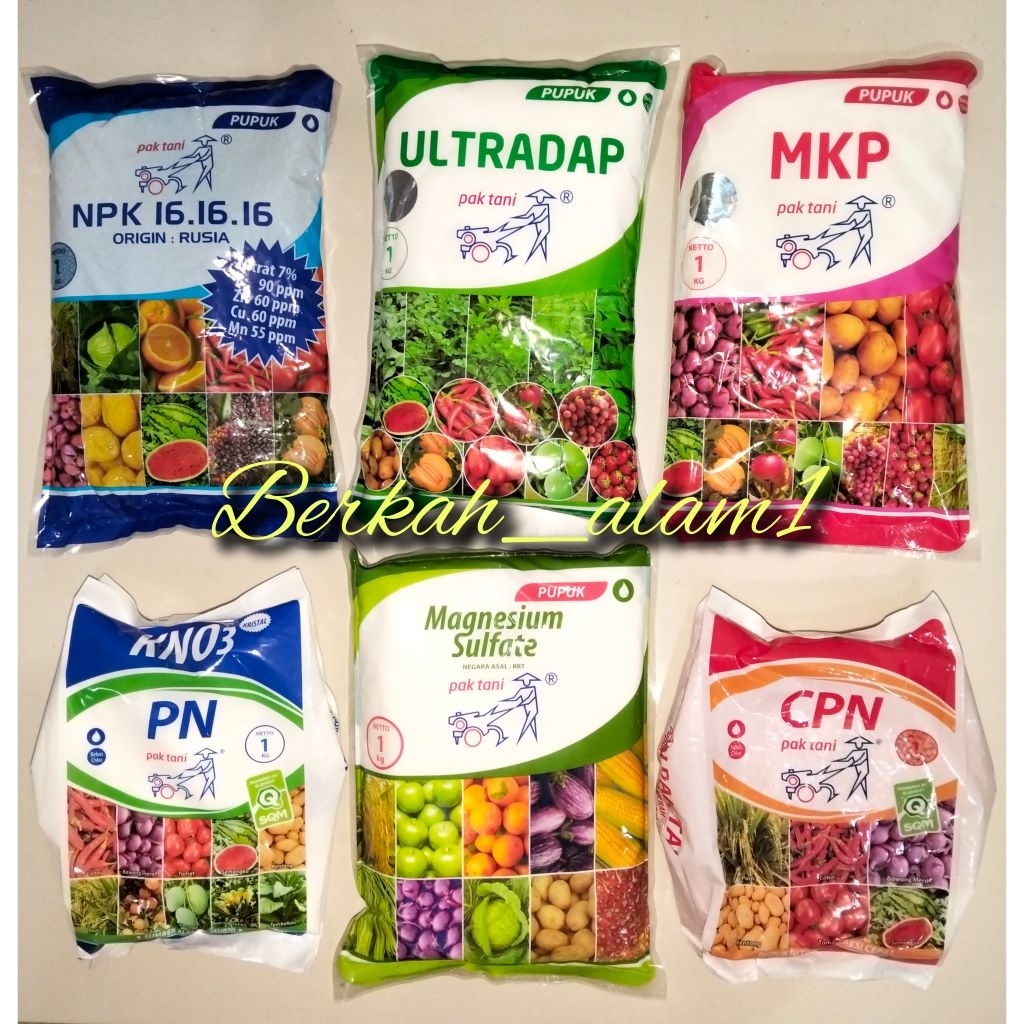 Pupuk PAK TANI MKP Ultradap KNO3 putih/merah NPK dan magnesium repack 200 gr