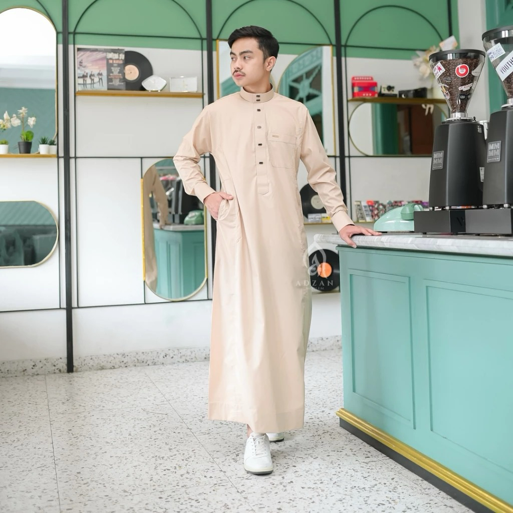 JUBAH PRIA DEWASA JUBAH GAMIS SLIMFIT JUBAH BASIC