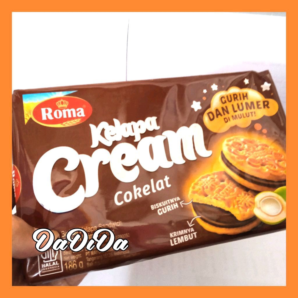 

Roma Kelapa Cream Cokelat 186 gram