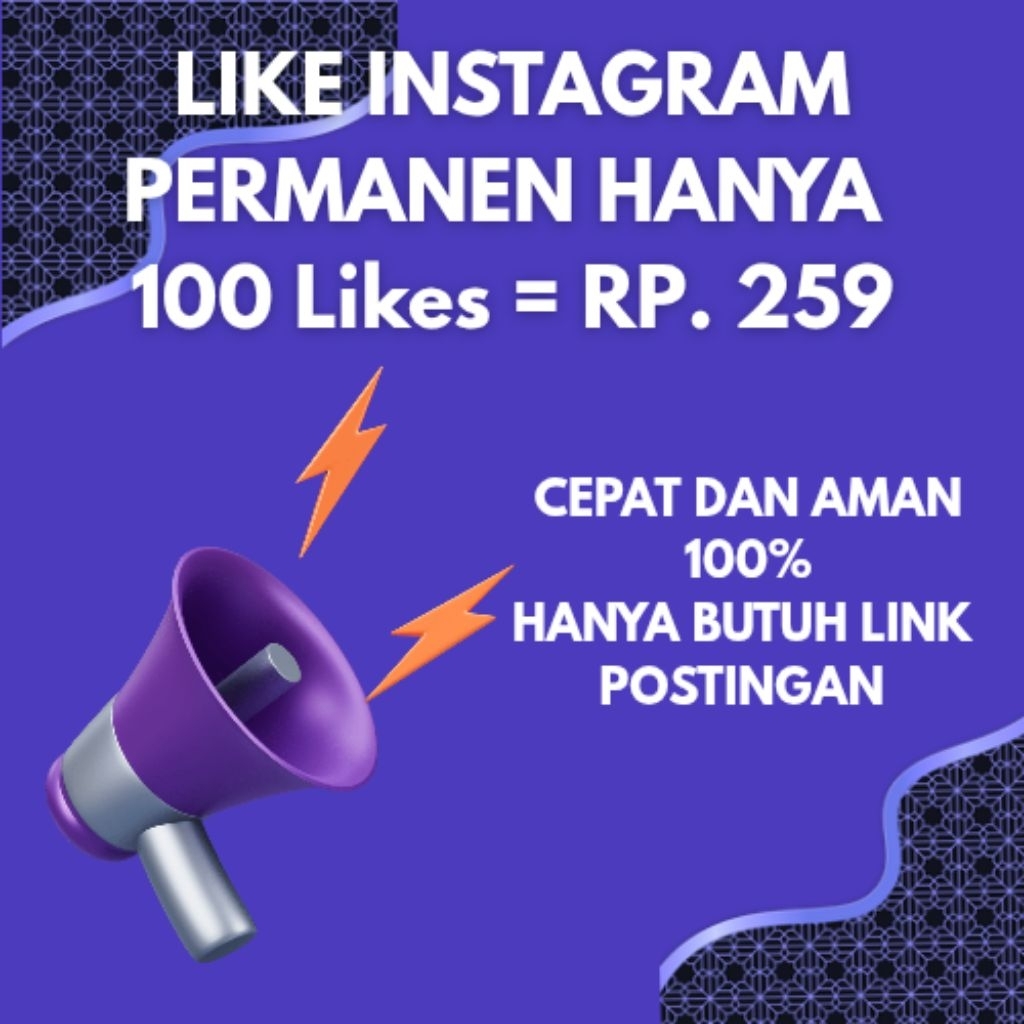 Likes IG Instagram Permanen Aktif Aman Murah