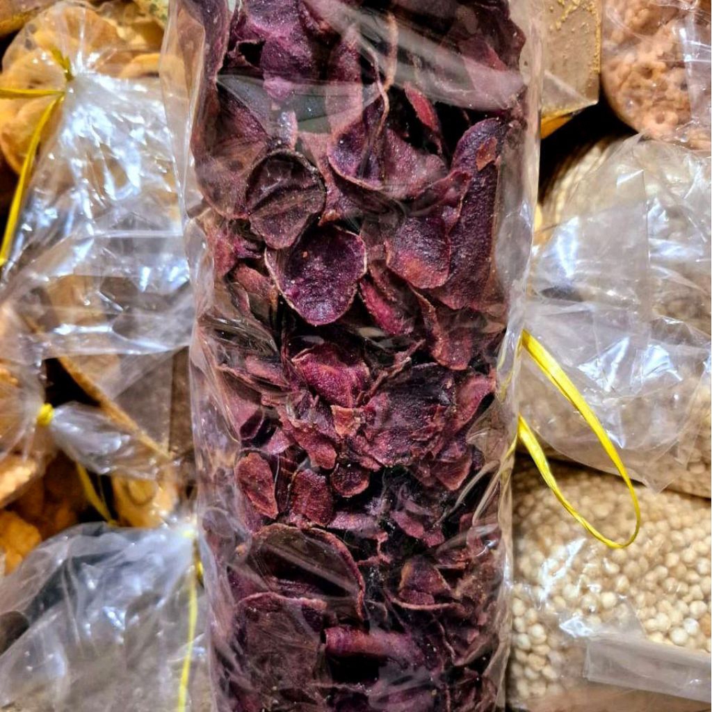 

KERIPIK UBI UNGU 1KG RENYAH GURIH ENAK LEZAT SNACK CEMILAN MAKANAN KILOAN