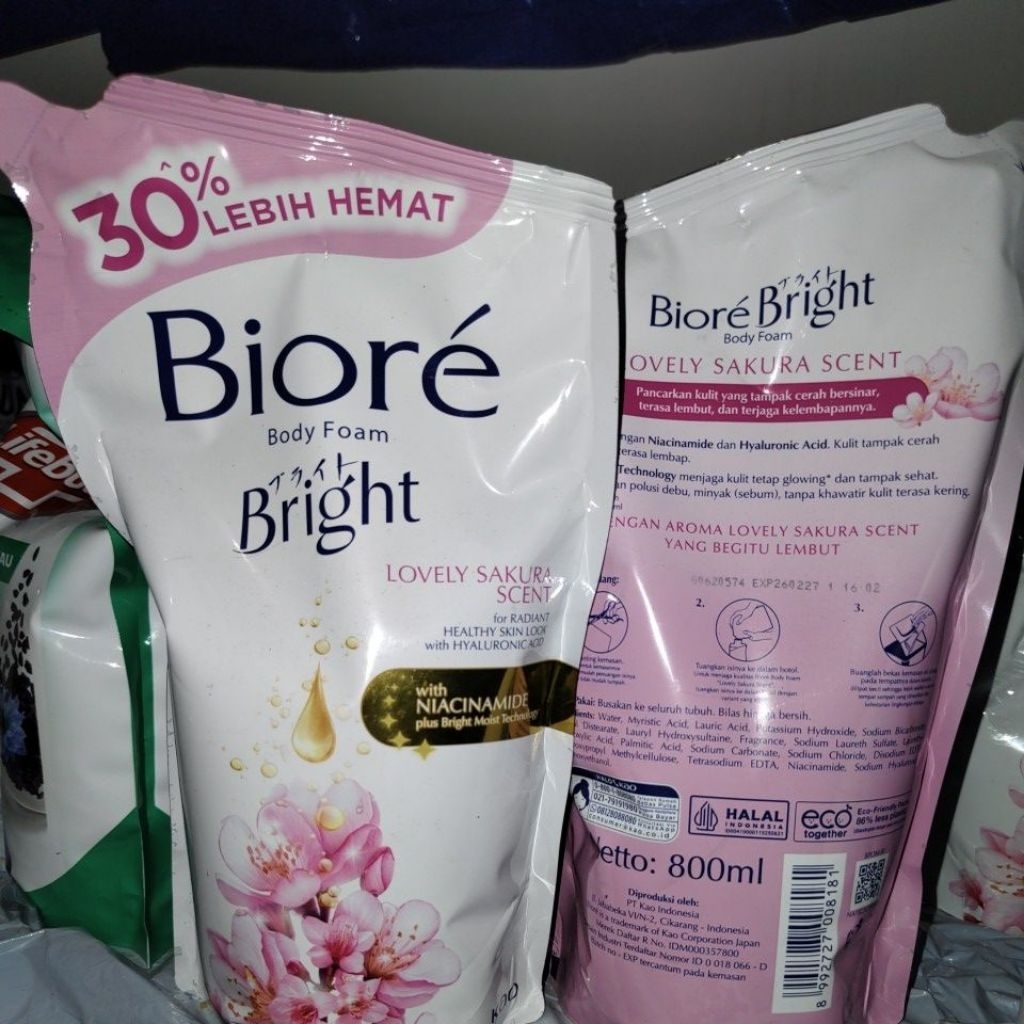 biore body wash sakura 800ml