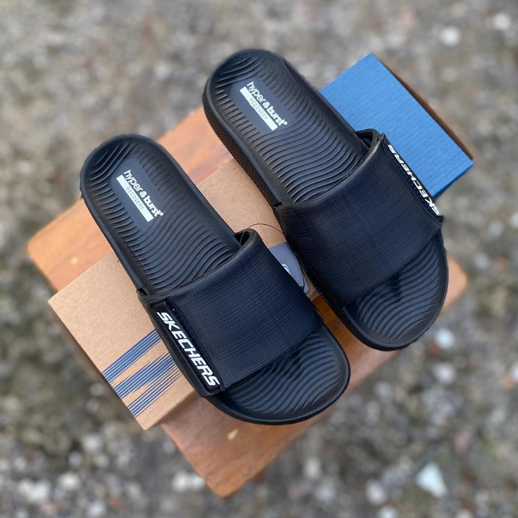 BIG SALE  Sandal Skechers Slide Pria Wanita Ultra Comfort, Sandal Cowok Kekinian 36 37 38 39 40 41 4