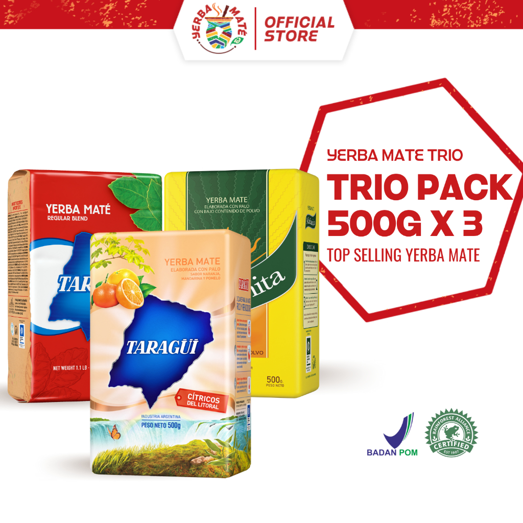 

Yerba Mate Trio Pack 500g x 3 | Teh Botanikal Yerba Mate