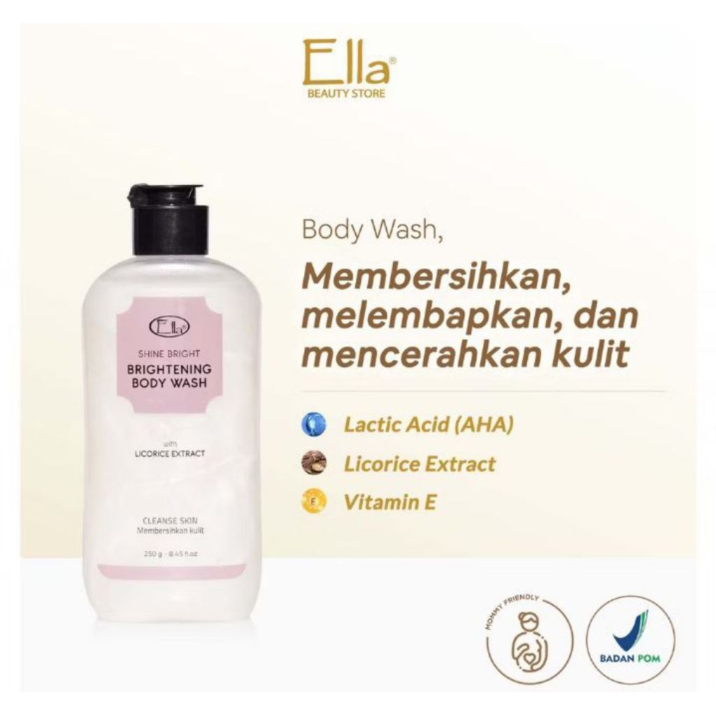 Ella Skincare Body Wash Whitening Sabun Mandi