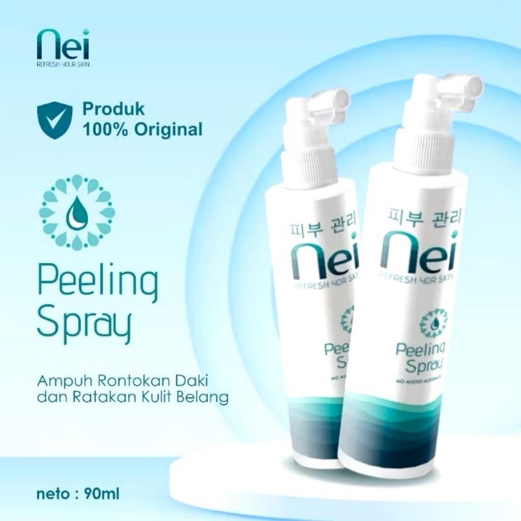 NEI PEELING SPRAY PERONTOK DAKI DAN SEL KULIT MATI MEMBANDEL - NEI PENGHILANG DAKI - 90ML
