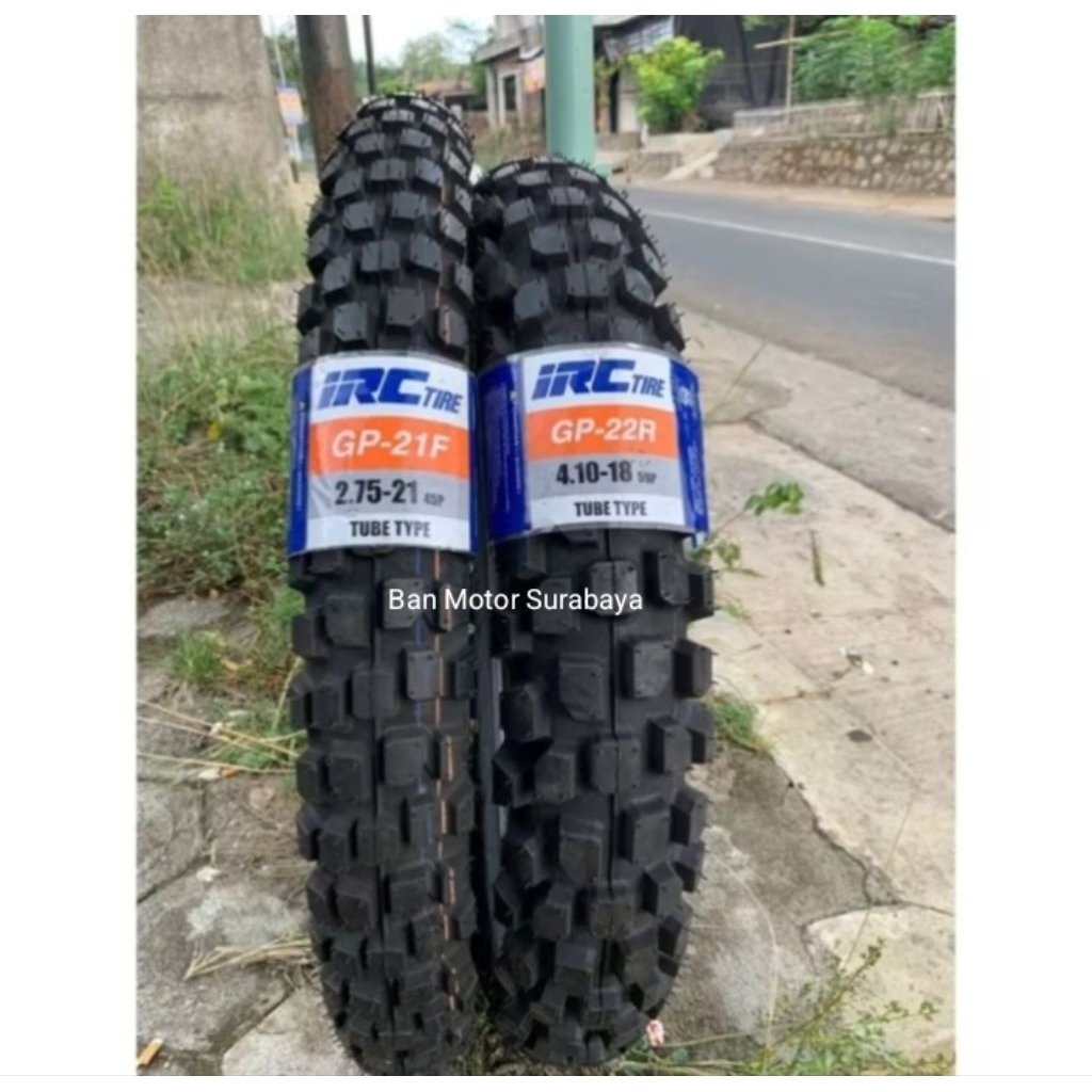 Paket Ban CRF Original 275-21 & 410-18 Depan/Belakang Ban Tahu Ban Trail Ban Trabas Crf Wr Klx
