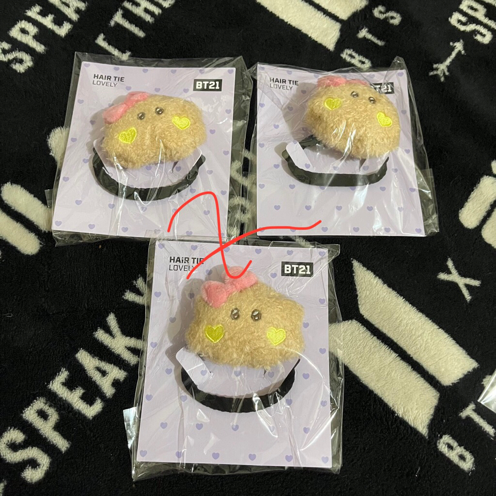 [Ready Stock] Official BT21 Hair Tie Lovely Shooky