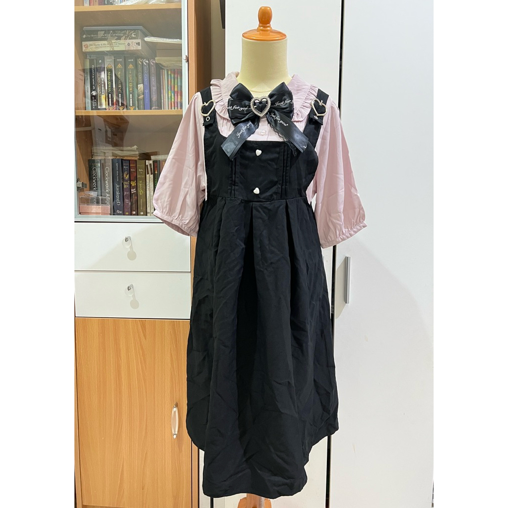 Heart Buckle Jirai Kei Set Kawaii Colza Ryousangata