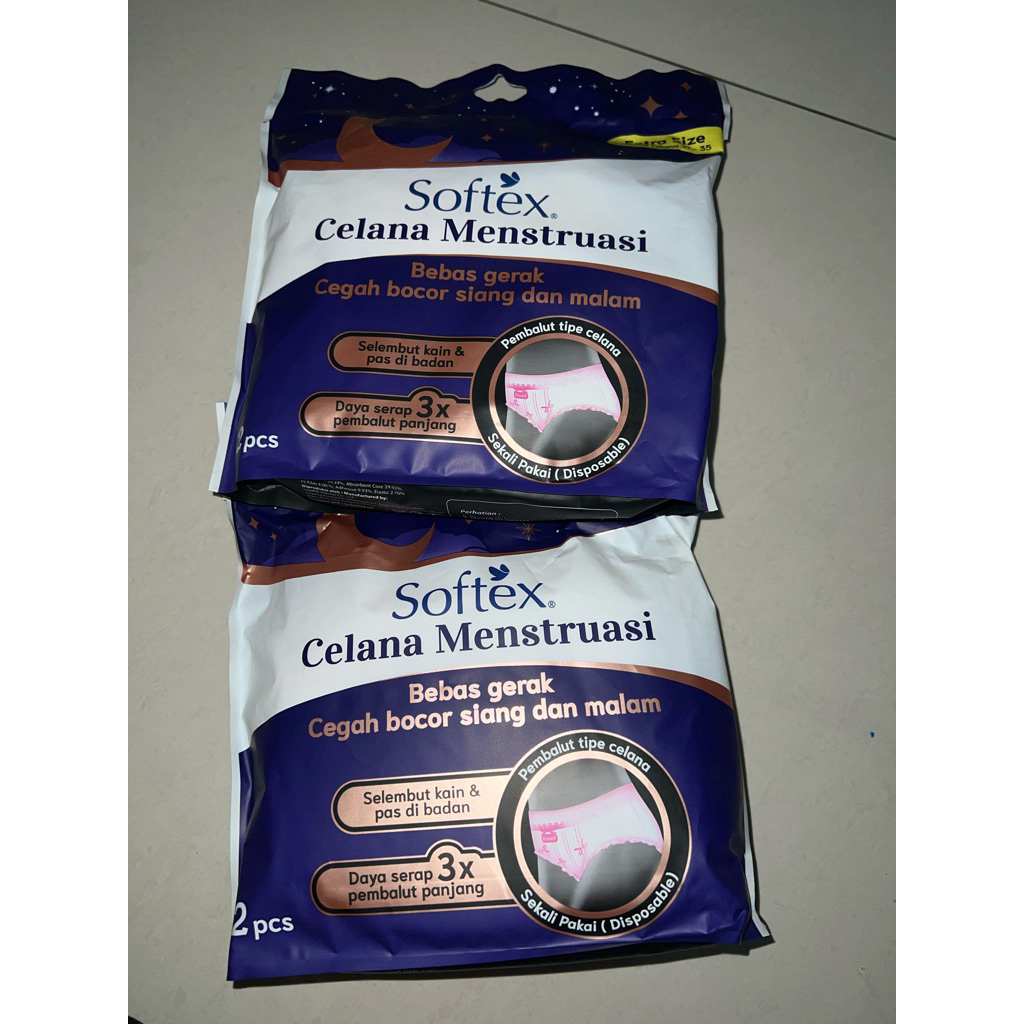 Softex Celana Menstruasi Isi 2 Pcs Pembalut Celana Softex
