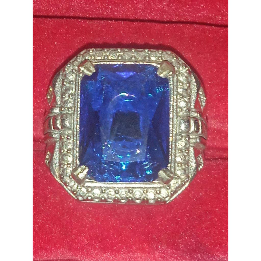 batu Blue safir Kashmir jumbo peninggalan Kraton lawas