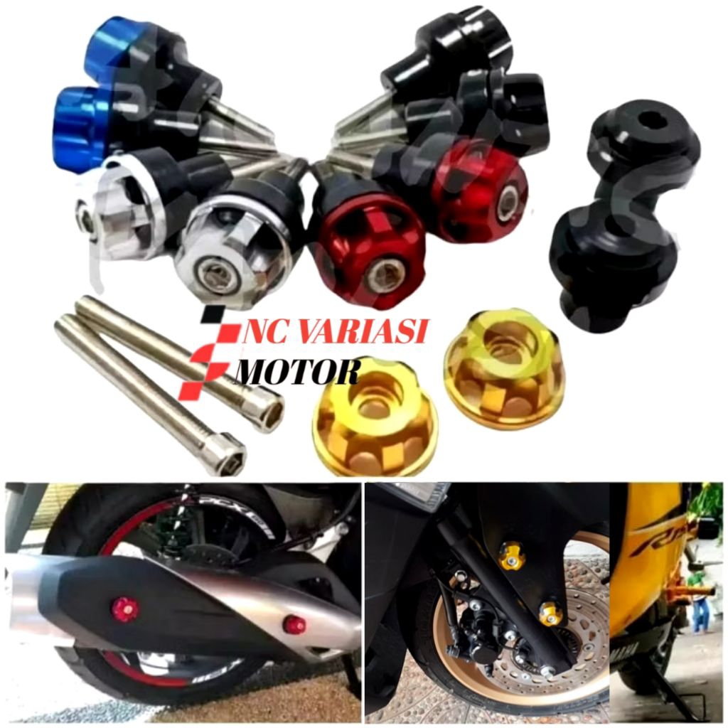 JALU SPAKBOR 008 BAUT MONEL BODY COVER KNALPOT NMAX AEROX UNIVERSAL