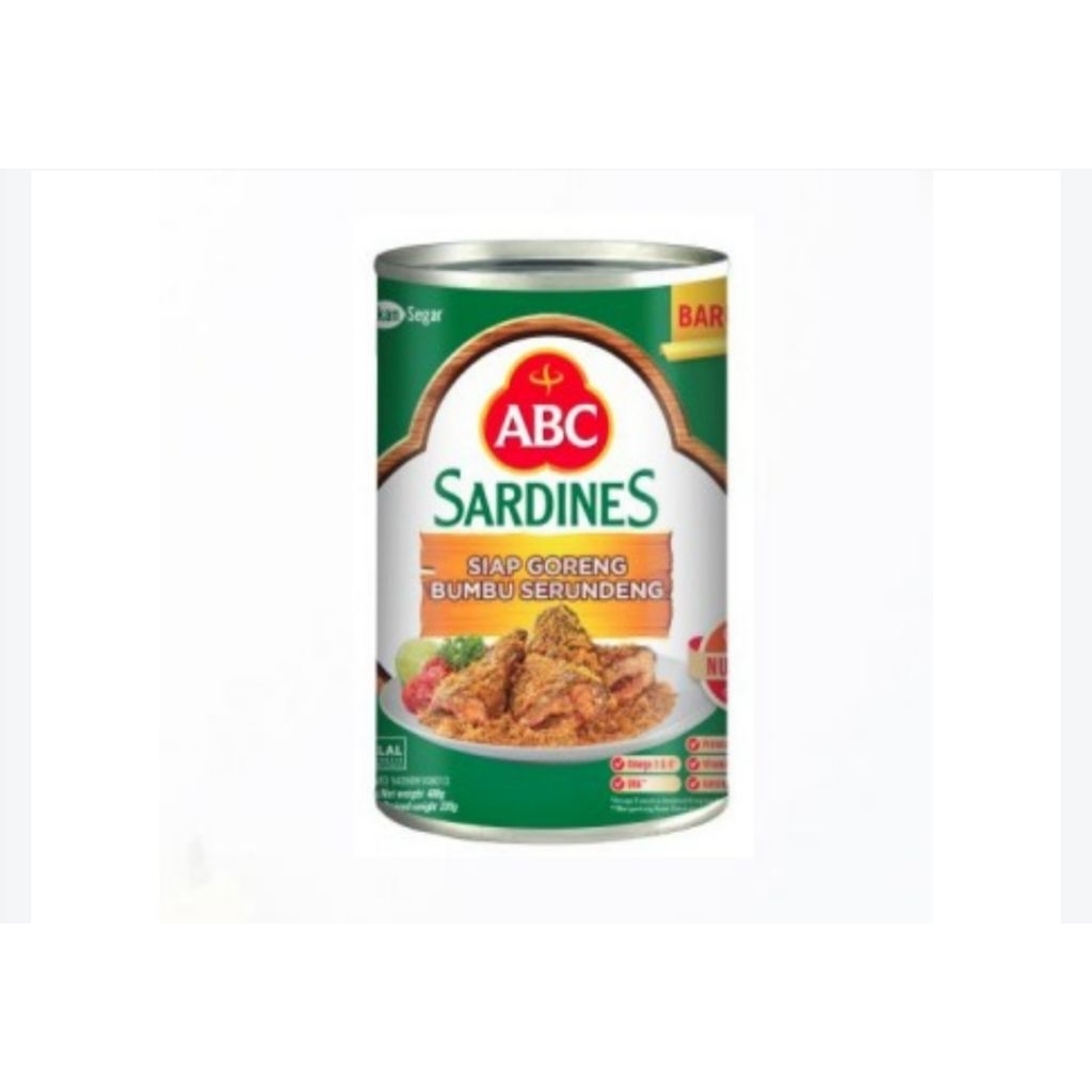 

ABC Sarden Siap Goreng Bumbu Serundeng 155 g