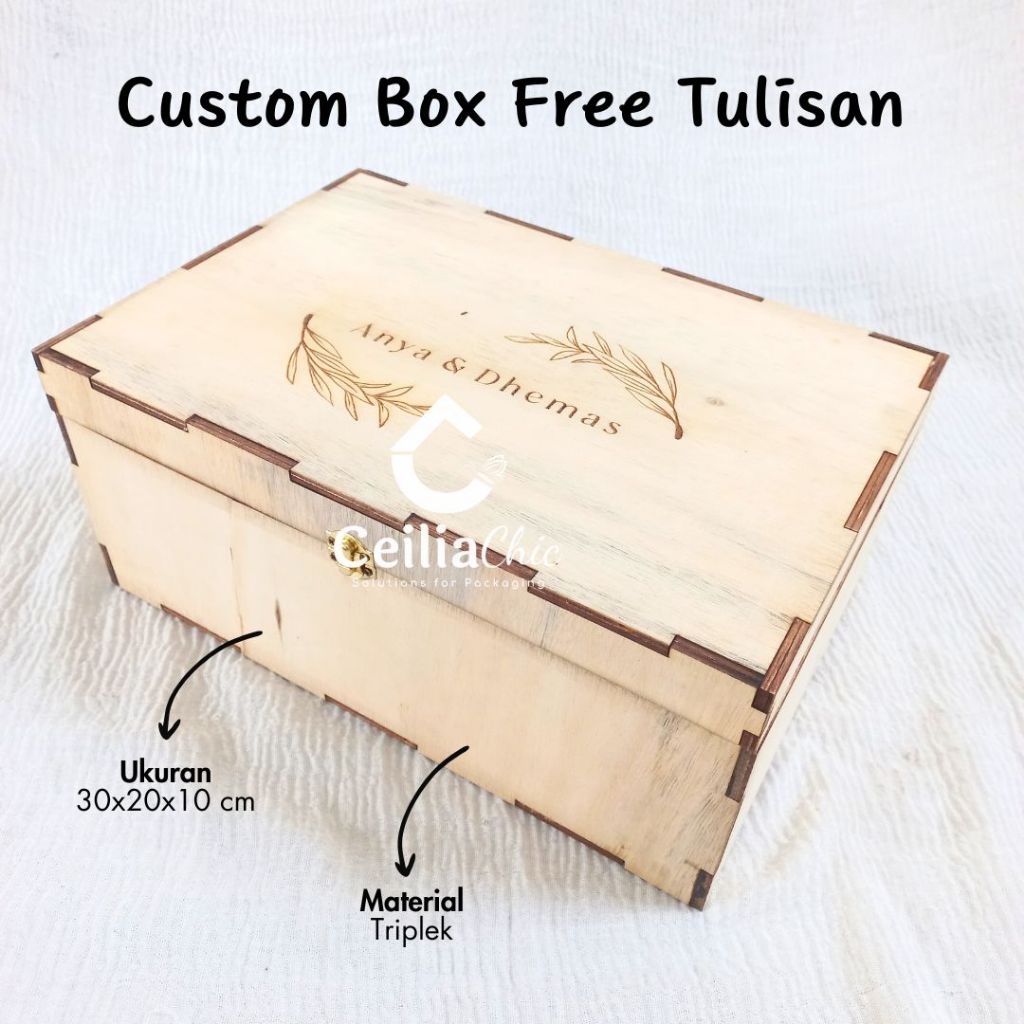 

Box Hampers Custom Free Text / Kotak Bridesmaid / Giftbox Natal Lebaran Imlek / Kotak Seserahan