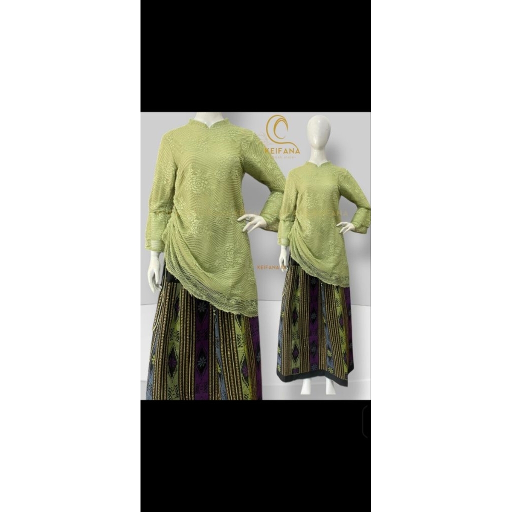 Setelan Tunik Pesta Serut baju pesta baju bodo bugis makassar