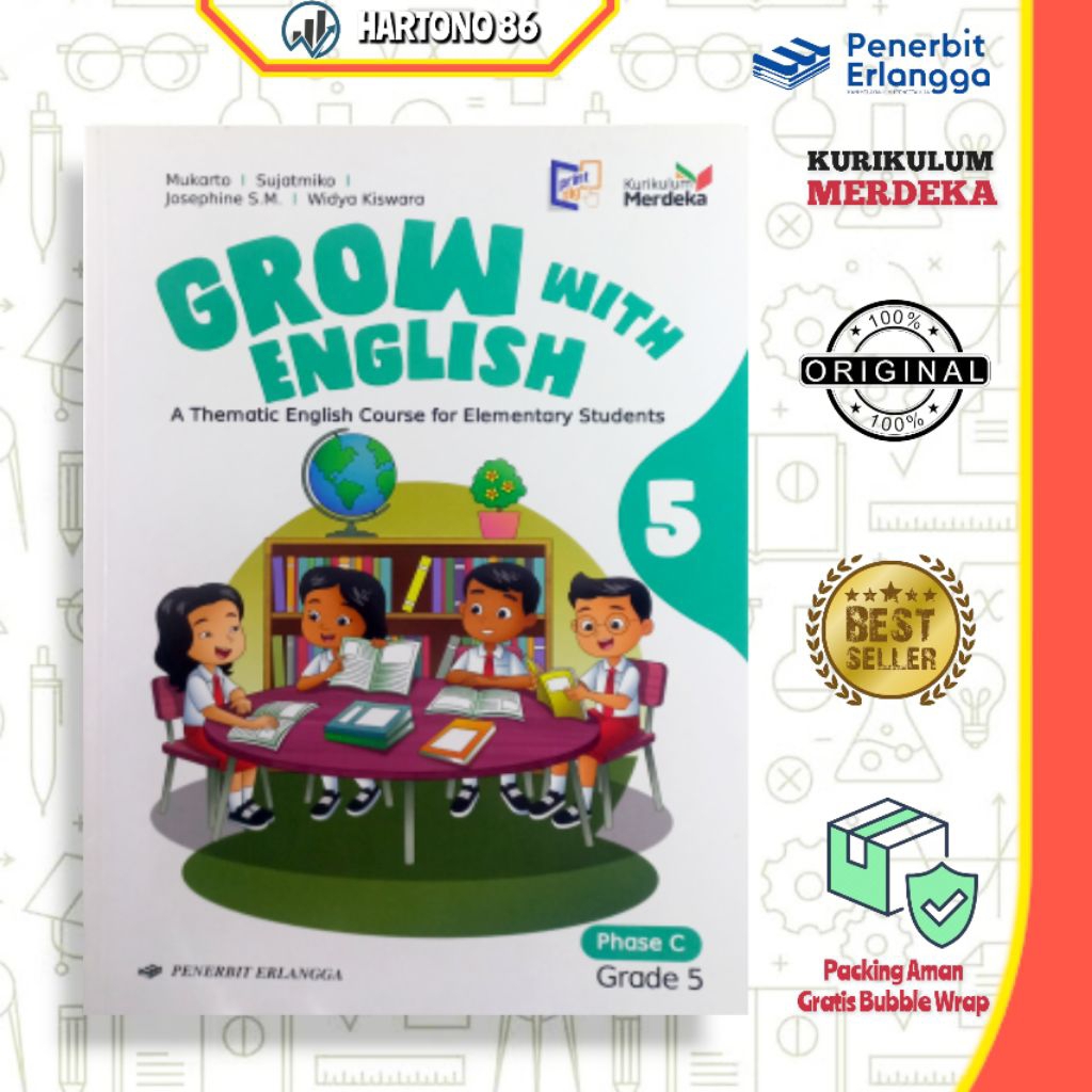 Buku Bahasa Inggris Erlangga SD/MI kelas 5 Kurikilum merdeka