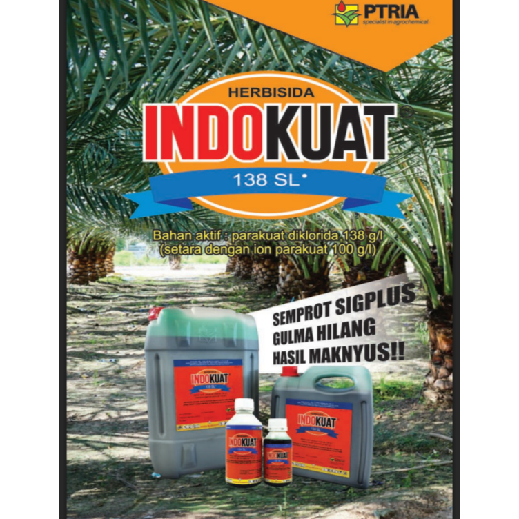Herbisida Parakuat INDOKUAT 138SL 5 Liter / Racun Rumput Kontak TERMURAH