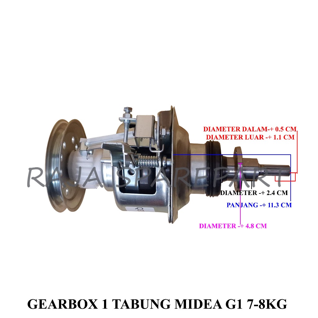 G1TMD7 GEARBOX MESIN CUCI 1 TABUNG MIDEA G1 7-8KG