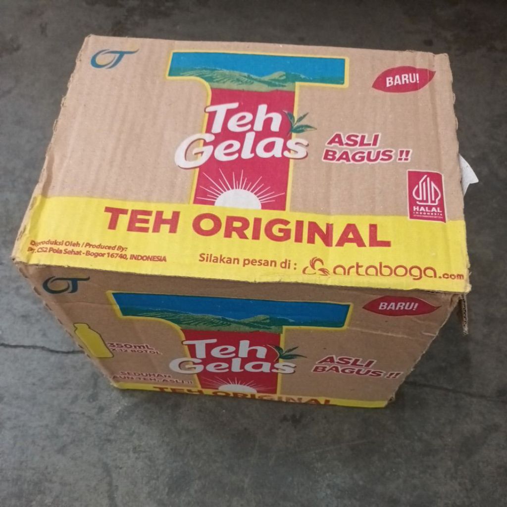 

Teh Gelas Kemasan Botol isi 12 350ml