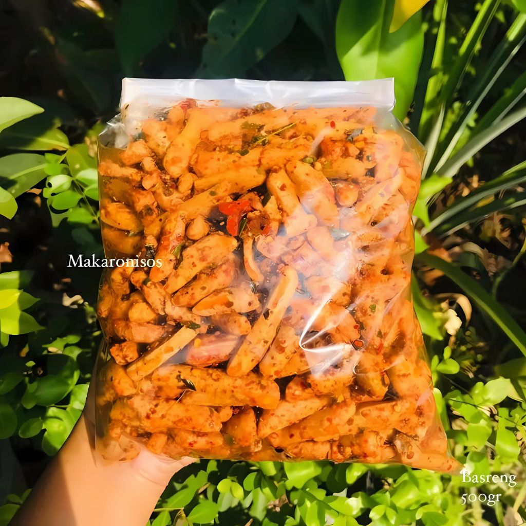 

Basreng Daun Jeruk Pedas/Original | Bakso Goreng Pedas dan Original Rasa Daun Jeruk | Bakso Goreng 500g dan 250g