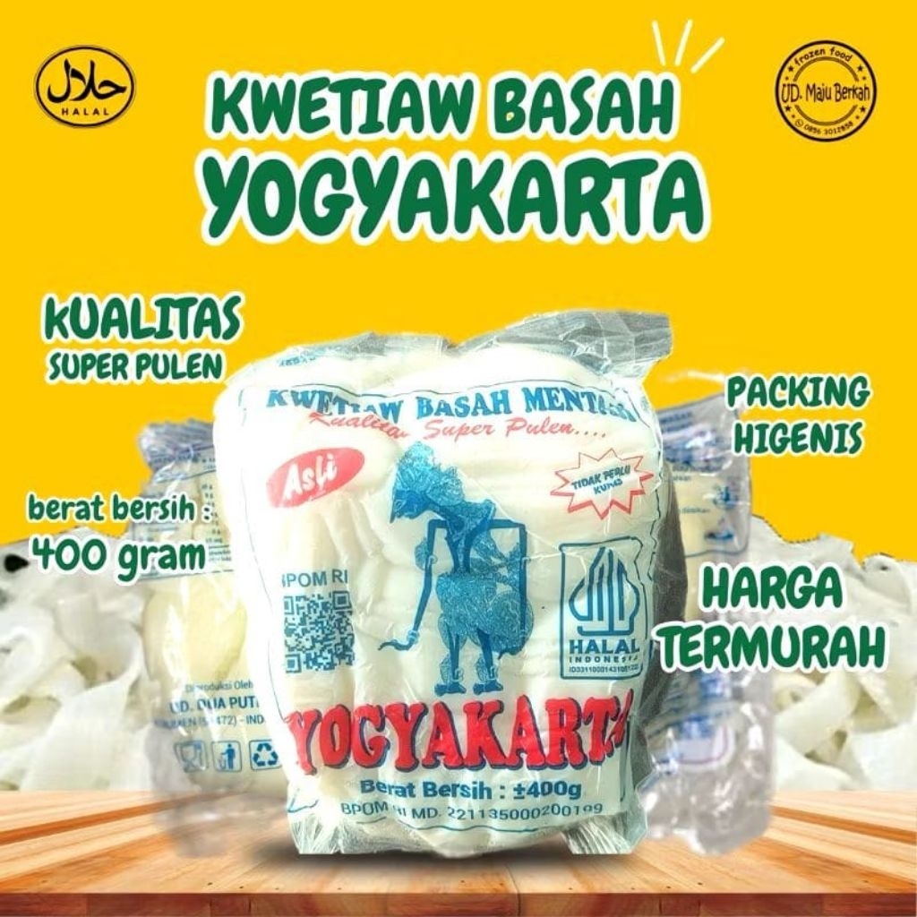 

Kwetiau basah Yogyakarta 400gr