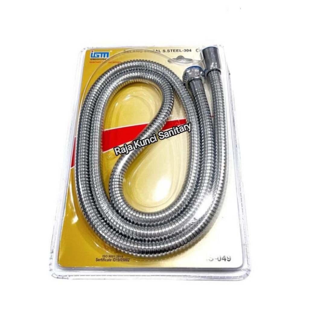 Selang Shower 1.5 M/Selang Shower Kamar Mandi/Selang Spiral/Chrome/Flexibel Hand Shower 150 Cm