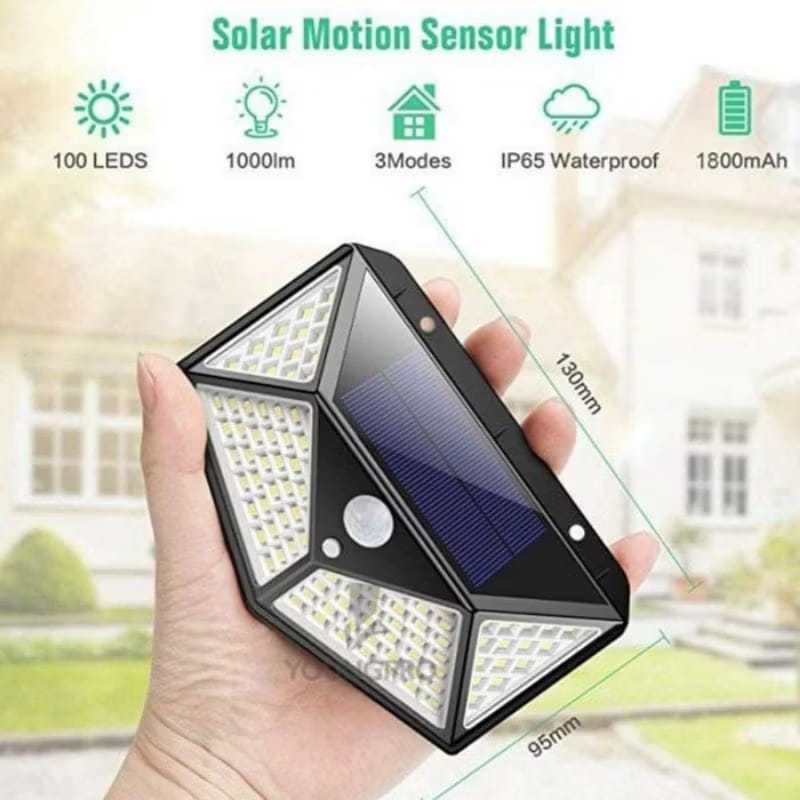 Lampu Solar 100 LED Lampu Sensor Lifht 100 LED Lampu Solar Outdoor Watetproof