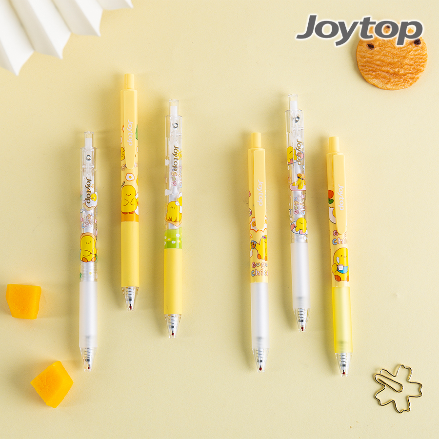 

JOYTOP 6PCS Pen Mekanik Yellow Duck / Pulpen Gel Mekanik Black 0.5mm Lucu