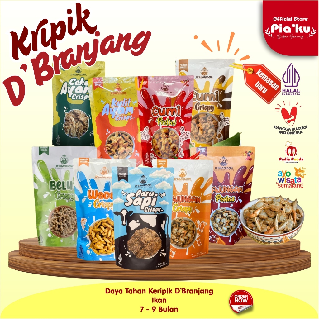 

Keripik D'BRANJANG | Keripik Rajungan, Ikan, Ayam Keripik Crispy Seafood