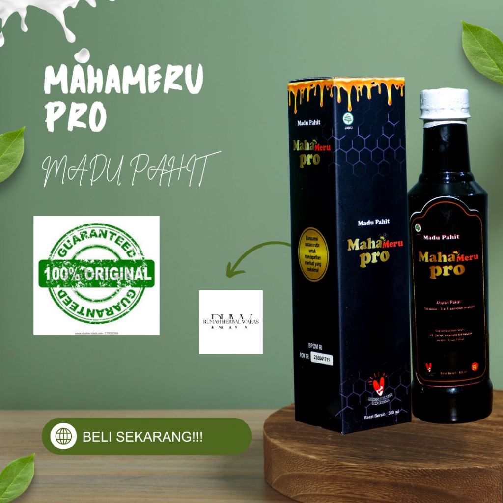 

MAHAMERU PRO MADU PAHIT SUPLEMEN KESEHATAN ASAM URAT KOLESTEROL ORIGINAL