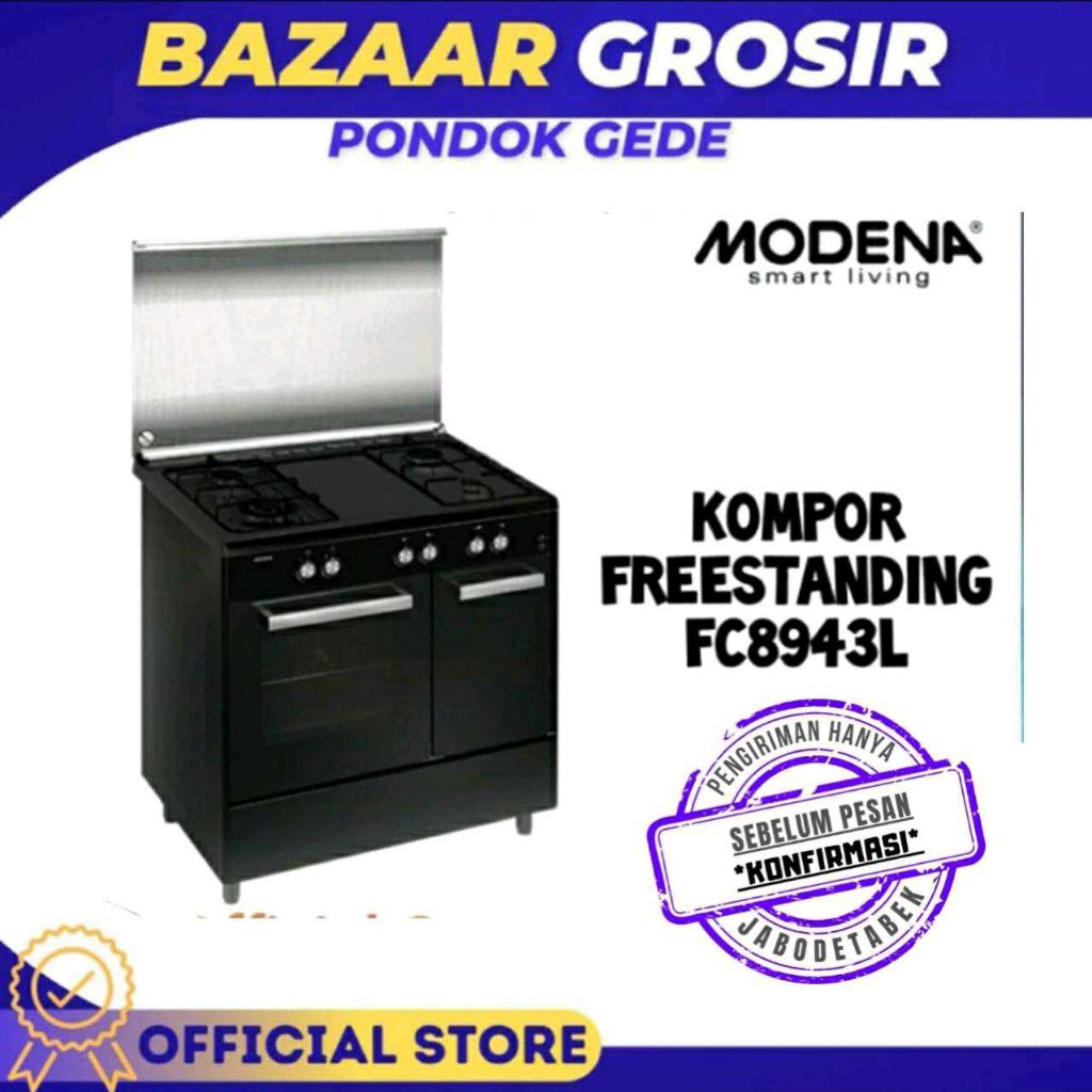 KOMPOR FREE STANDING & OVEN MODENA FC-8943L /FC8943L