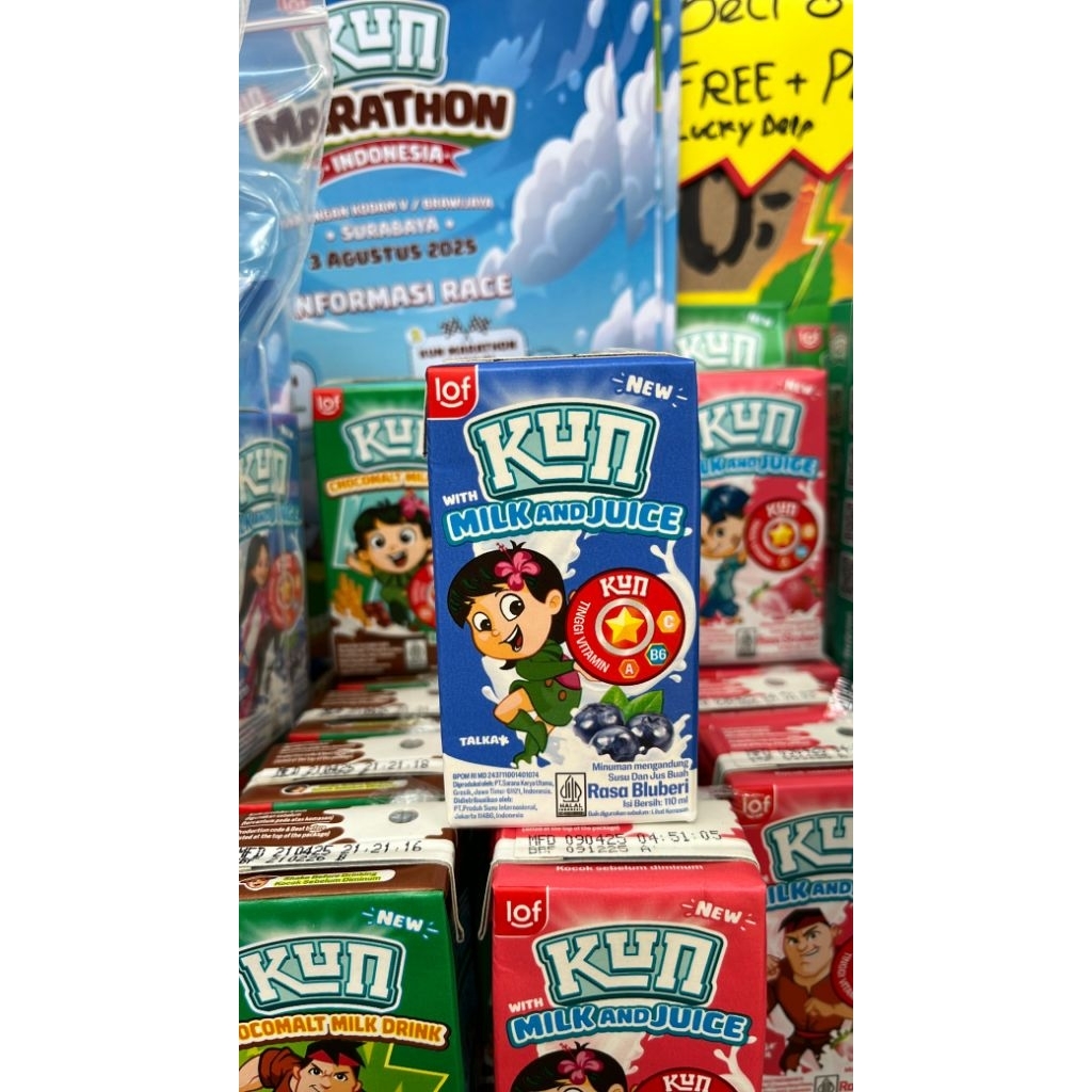 

SUSU UHT LOF KUN 110ML ( 8pcs Free 1 lucky pen )