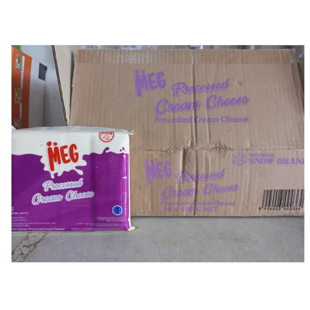 

MEG CREAM CHEESE 1 dus isi 16 bks ) @500 gr / MEG PROCESSED CREAM CHEESE