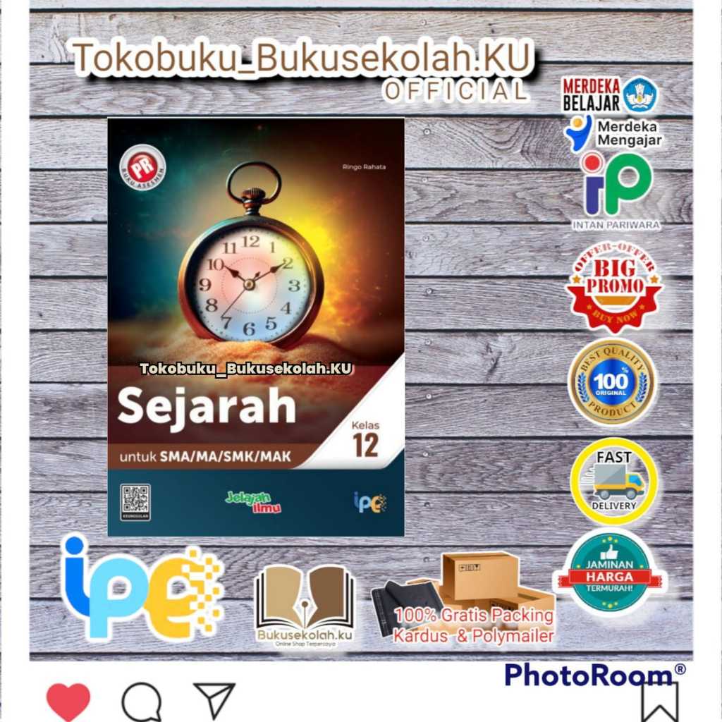 diskon BUKU PR ASESMEN SEJARAH  KELAS 12 TAHUNAN terbaru 2025/2026 INTAN PARIWARA