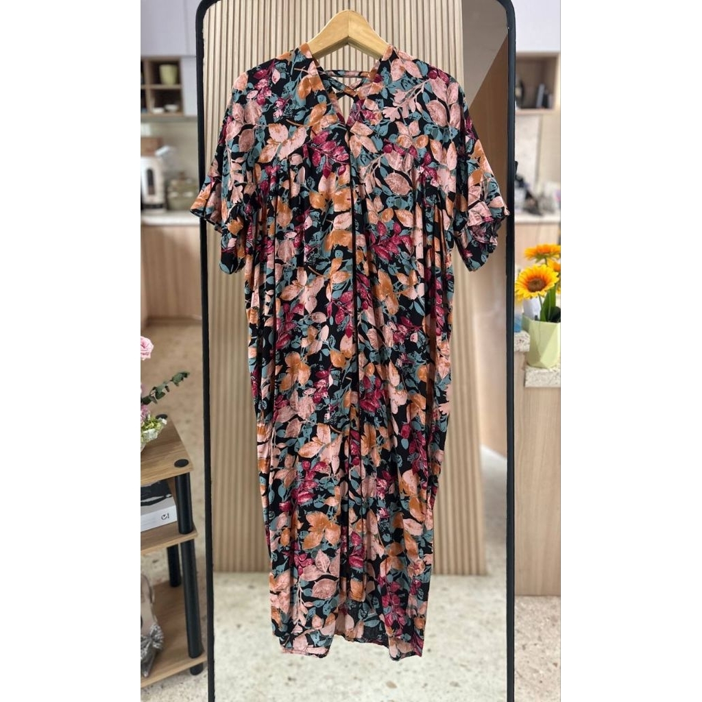 Dress  Terbaru Wanita Kekinian, Dress Viral  Sisil Rayon Diamond leher V, Daster Wanita Busui.