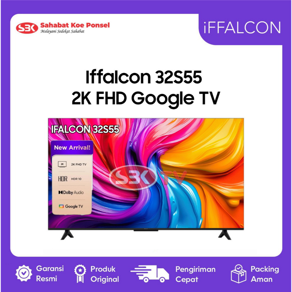 iFFALCON by TCL 32 inch S55 Series Google TV (Android 14) Smart Digital - HD - HDR 10 - Dolby Audio 