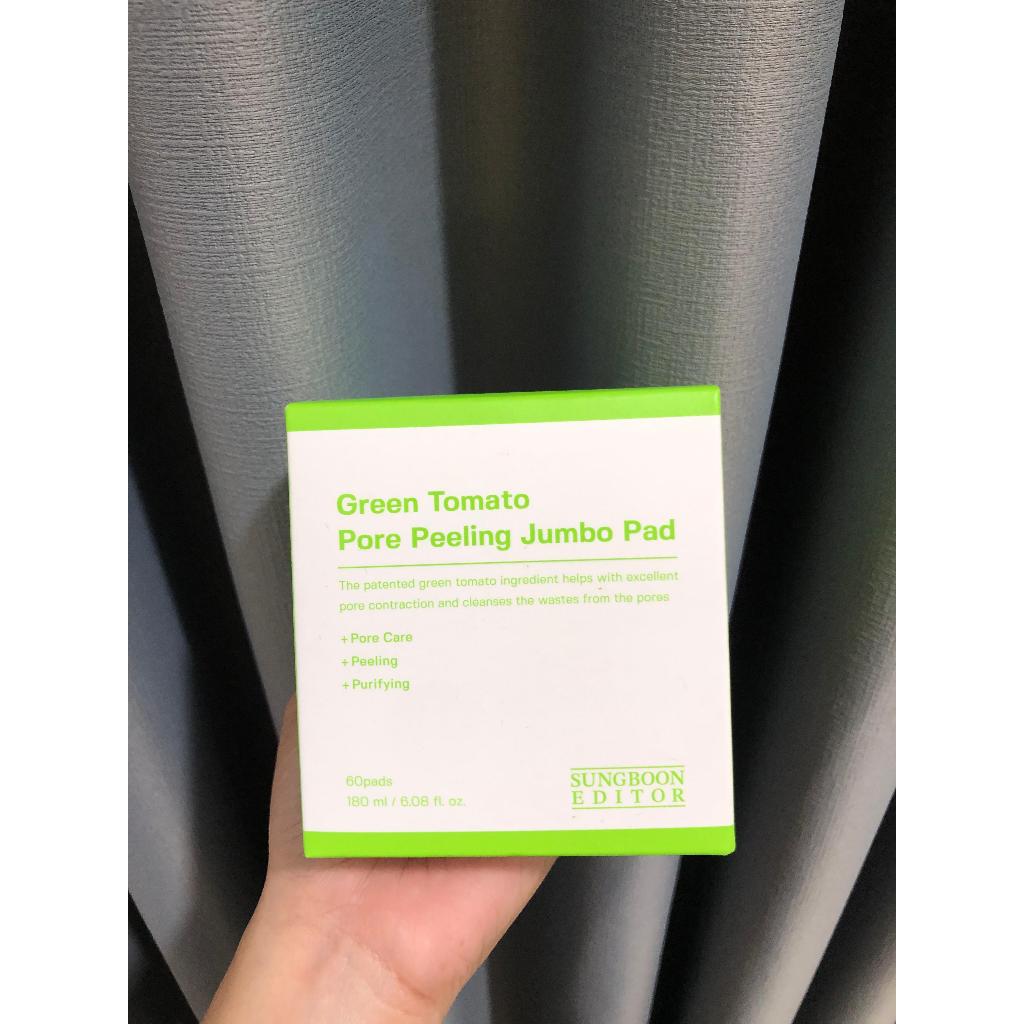 Sungboon green tomato pore peeling jumbo pad