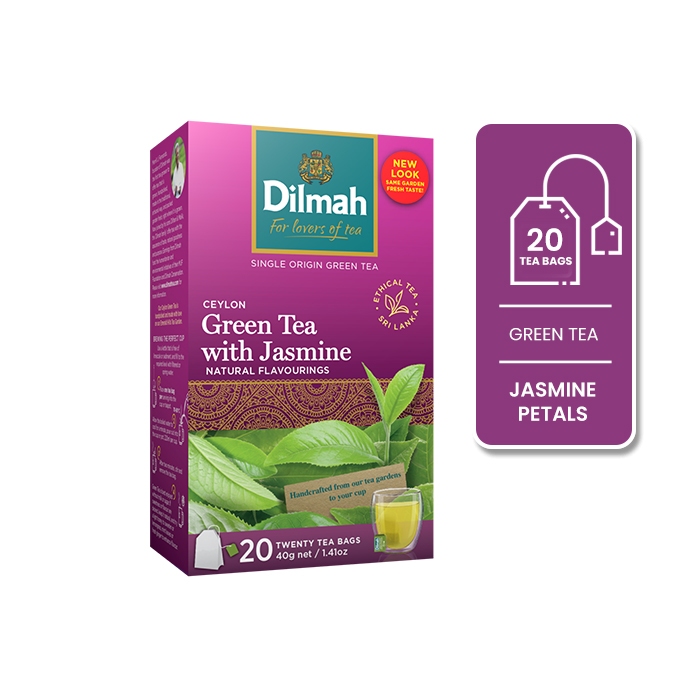 

Dilmah Greentea with Natural Jasmine Tbag 20s - Teh Celup