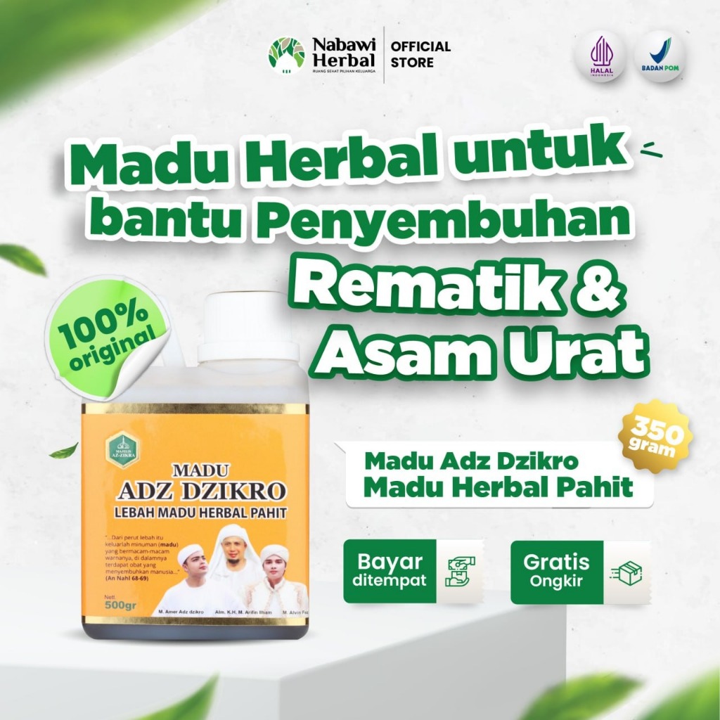 

ADZ DZIKRO - Madu Adz Dzikro Herbal Pahit 500 gram