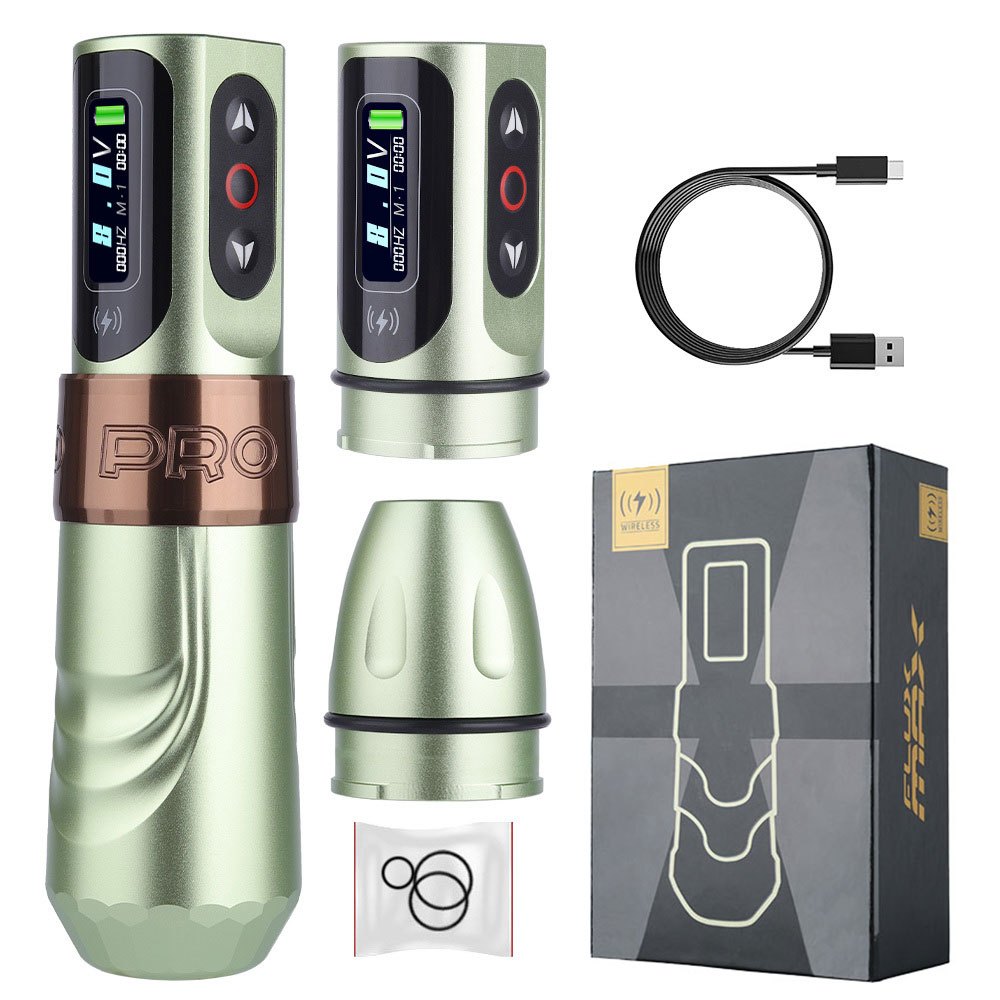 FLUX MAX PRO Tattoo Machine/ Profesional Mesin Tato Nirkabel Pena Rotaty Motor Tanpa Kabel