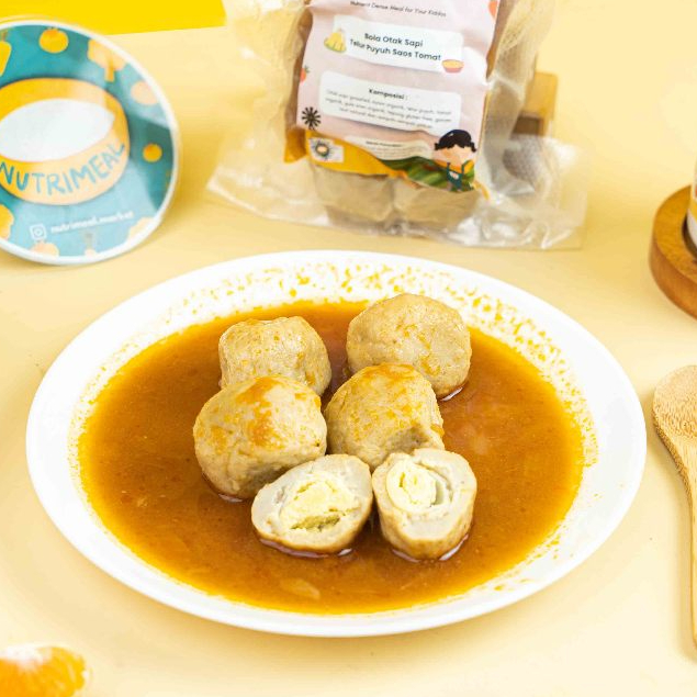 

Nutrimeal - Bola Otak Sapi Telur Puyuh Saos Tomat (250gr)